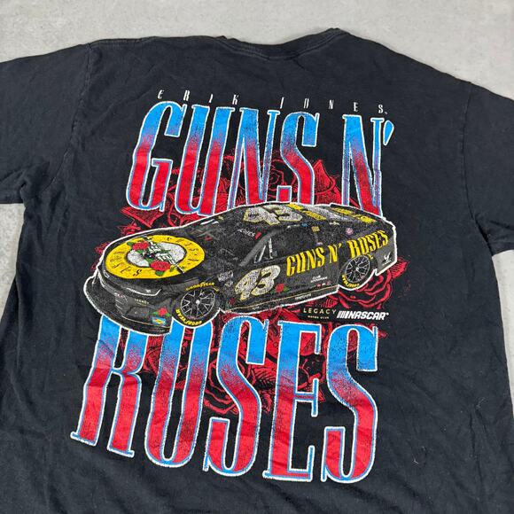 Legacy Guns N Roses NASCAR Graphic T Shirt Black - Size: Medium - Picture 8 of 9